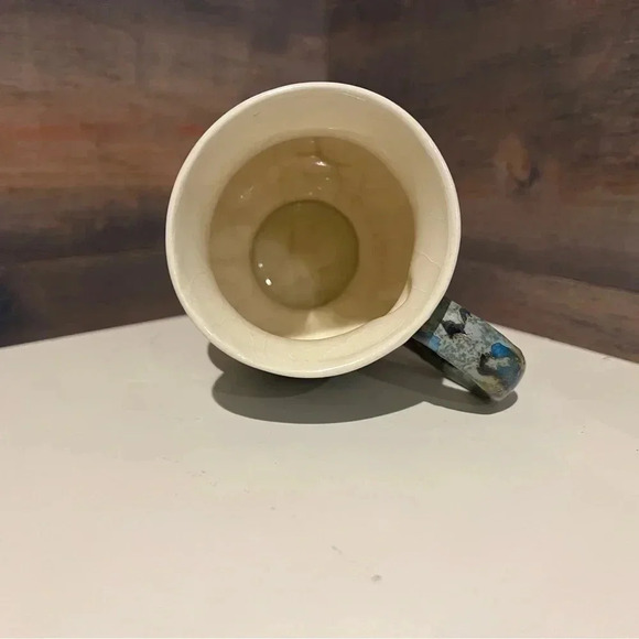 Vintage pair of 1973 KARE ceramic mugs stunning colors - Picture 3 of 9